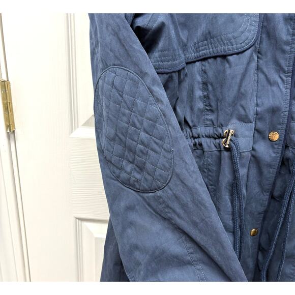 Navy Blue Parka, Leehanton Winter Coat, Faux Fur Collar, Women's Size XL - Picture 5 of 12